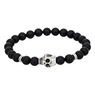 Bracelet Homme de perles noires 'Ciel' Taille L