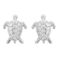 Boucles d'oreilles tortue Argent 925 Rhodié