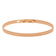 'PARISIENNE' Jonc rosé bracelet à message