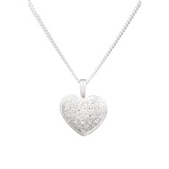 Pendentif Coeur Diamants 0,04/27 'Emilie'