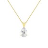 Collier - Pendentif Or Jaune Zirconium Goutte - Femme - vue V1