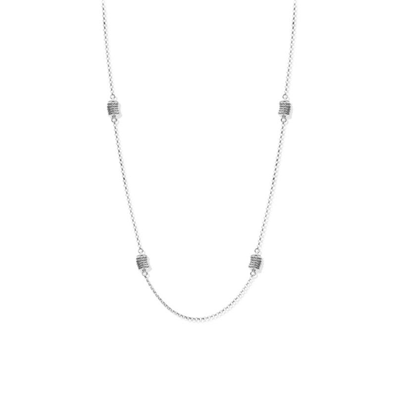 Collier Sautoir Argent Diamanté Claudia