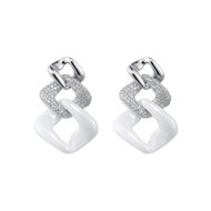 Boucles d'oreilles Céramique et argent Ceranity