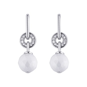 Zilveren hanger oorbellen