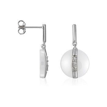 Zilveren hanger oorbellen