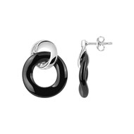 Boucles d'oreilles Céramique et Argent Ceranity