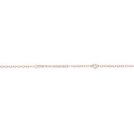 Bracelet Plaqué Or Rose 750/000 et Diamants 0,065cts - La Garçonne