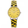 Montre Femme GIORGIO bracelet Cuir Jaune - vue V1