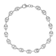 Bracelet Argent 925/000 Grain de Café - Homme