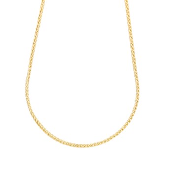 Geel Gouden Palm Mesh Ketting - Vrouw
