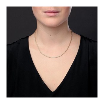 Geel Gouden Palm Mesh Ketting - Vrouw