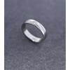 Alliance Glodi en Acier 316L avec diamant blanc - vue V3