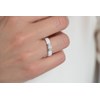 Bague Makayla en Argent avec oxyde de zirconium blanc - vue V2