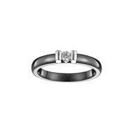 Bague Melody en Argent avec oxyde de zirconium blanc