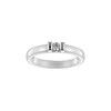 Bague Melody en Argent avec oxyde de zirconium blanc - vue V1