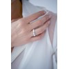 Bague Melody en Argent avec oxyde de zirconium blanc - vue V2