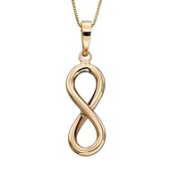 Collier infinity en or jaune 375/1000