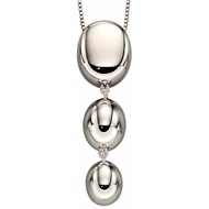 Collier 3 gouttes en argent 925/1000