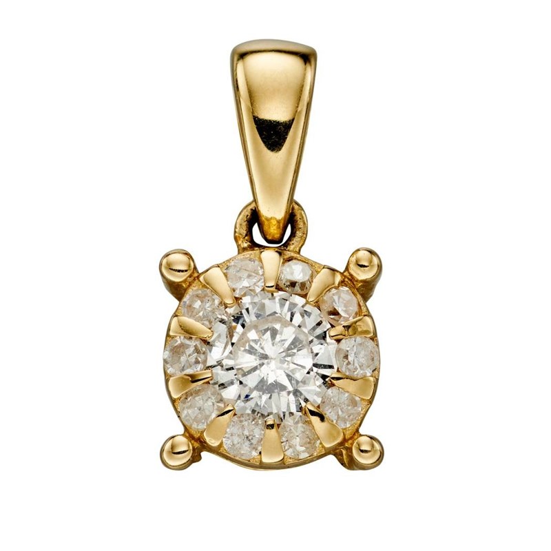 Collier diamant en or 375/1000