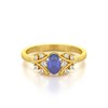 Bague ADEN Or 585 Jaune Tanzanite et diamants 1.556grs - vue V3