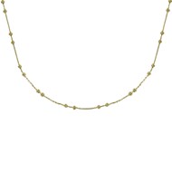 Collier Plaqué Or et Billes - taille 45 cm