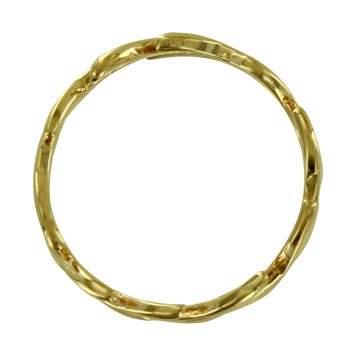 Bague Plaqué Or Feuillage