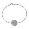 Bracelet Argent 925 Rhodié Médaille Ronde Love - vue V1