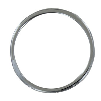 Bague Argent 925 Rhodié Alliance Fine Martelée