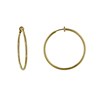 Boucles d'Oreilles Plaqué Or Créoles Pour Oreilles Non Percées 1,5cm - vue V1