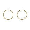 Boucles d'Oreilles Plaqué Or Créoles Pour Oreilles Non Percées 1,5cm - vue V3