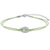 Bracelet Lien Coquillage Cauris - Vert - vue V1