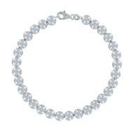 Bracelet Argent 925 Grosses Perles