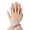Bracelet Double Tour Lien Liberty et Trèfle Argent 925 - Classics - Bleu Navy - vue V2