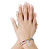 Bracelet Double Tour Lien Liberty et Trèfle Argent 925 - Colors - Multicolore - vue V2