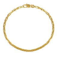 Bracelet Plaqué Or Mailles Grain de Riz