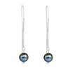 Boucles d'Oreilles Chainette Argent 925 et Perles de Culture - vue V2