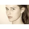 Boucles d'Oreilles Chainette Argent 925 et Perles de Culture - vue V4