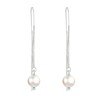 Boucles d'Oreilles Chainette Argent 925 et Perles de Culture - vue V2