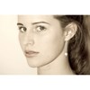 Boucles d'Oreilles Chainette Argent 925 et Perles de Culture - vue V4