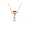 Collier Ingride Pearl - Or Rosé et Cristal - vue V3