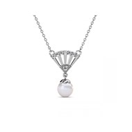 Collier Ingride Pearl - Argenté et Cristal