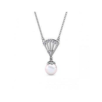 Collier Ingride Pearl - Argenté et Cristal