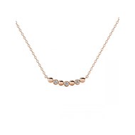 Collier Evelyne - Or Rosé et Cristal