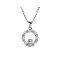 Pendentif Myrrh - Argenté et Cristal