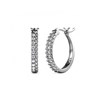 Boucles d'oreilles Adlai - Argenté et Cristal - vue V1