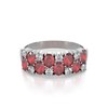 Bague ADEN Or 585 Blanc Rubis et diamants 2.524grs - vue V3