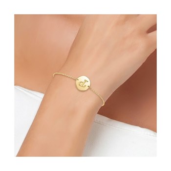 Roestvrij stalen letter P armband van SC Bohème