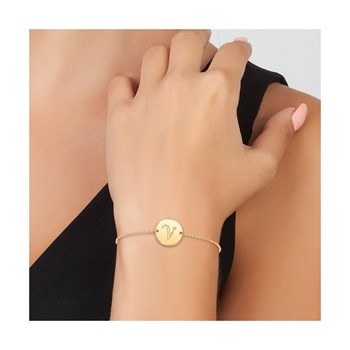 Roestvrij stalen letter V armband van SC Bohème