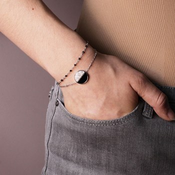 SC Crystal stainless steel bracelet