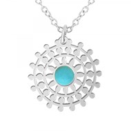 Collier SC Crystal orné d'une pierre turquoise